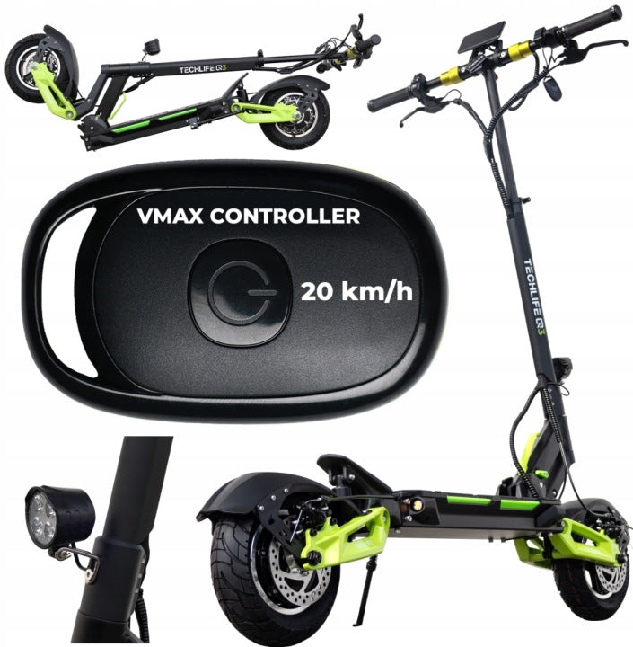 Techlife Q3 V2 2026 Green Electric Scooter, 1365 W, 16.5 Ah