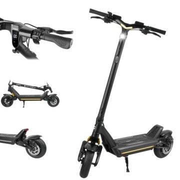 Rebel Pro-Max Folding Electric Scooter, 350 W, 13 Ah, 10-Inch Wheels
